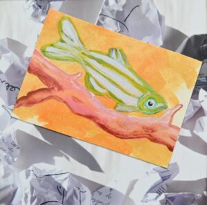 Collage, gemaakt door Alef Aks, met vis